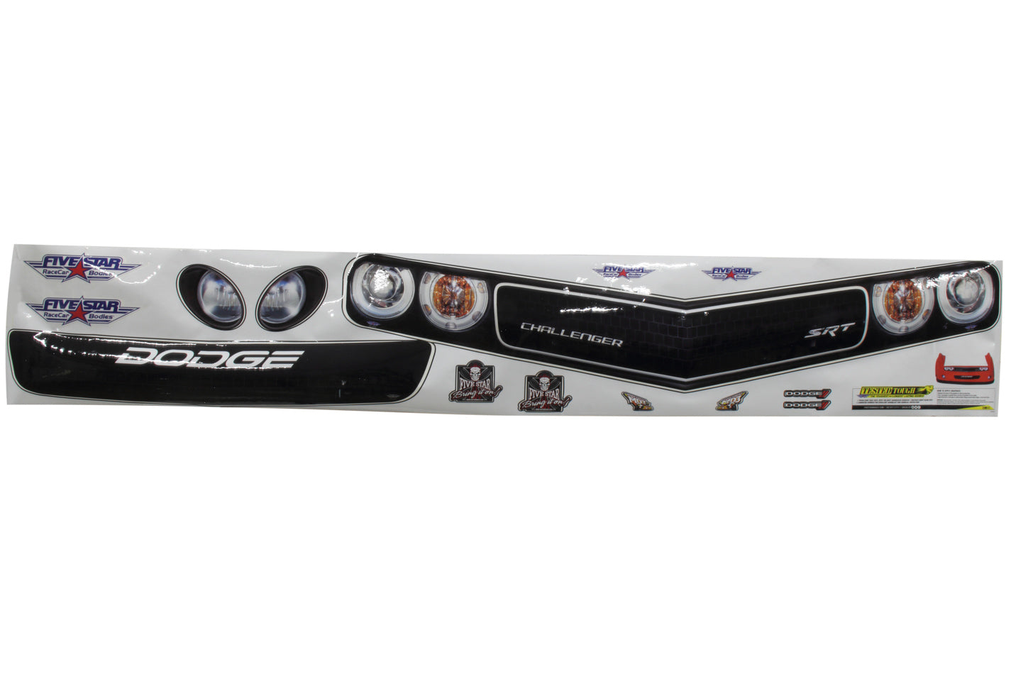Fivestar Nose Only Graphics MD3 Challenger MPN FIV445-410-ID For Dodge Challenger, Dirt Late Model