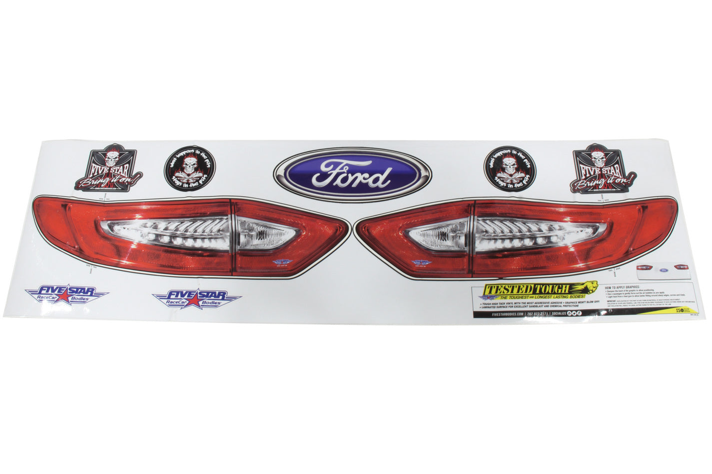 Fivestar Tail Only Graphics Kit 2013 and up Fusion MPN FIV500-450-ID For Ford