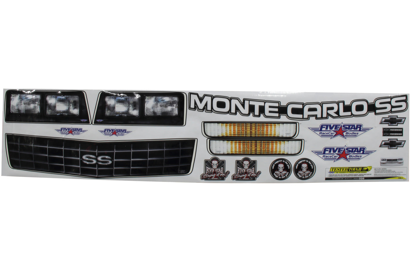 Fivestar Graphics Kit 88 Chevy Monte Carlo MPN FIV600-410-ID For Chevy 1988