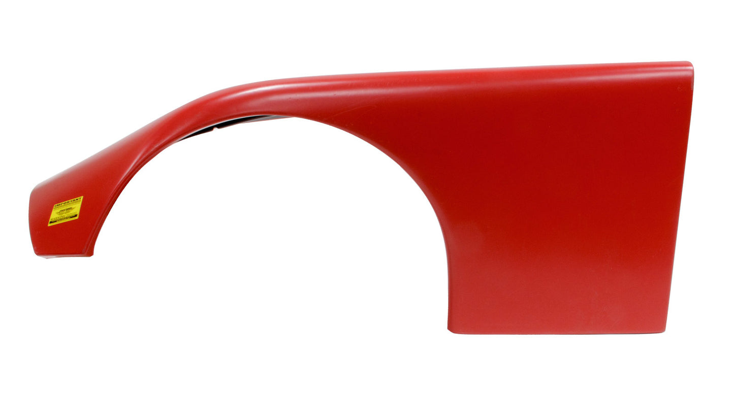 Fivestar ABC Plastic Fender Wide Left Red MPN FIV660-24-RL