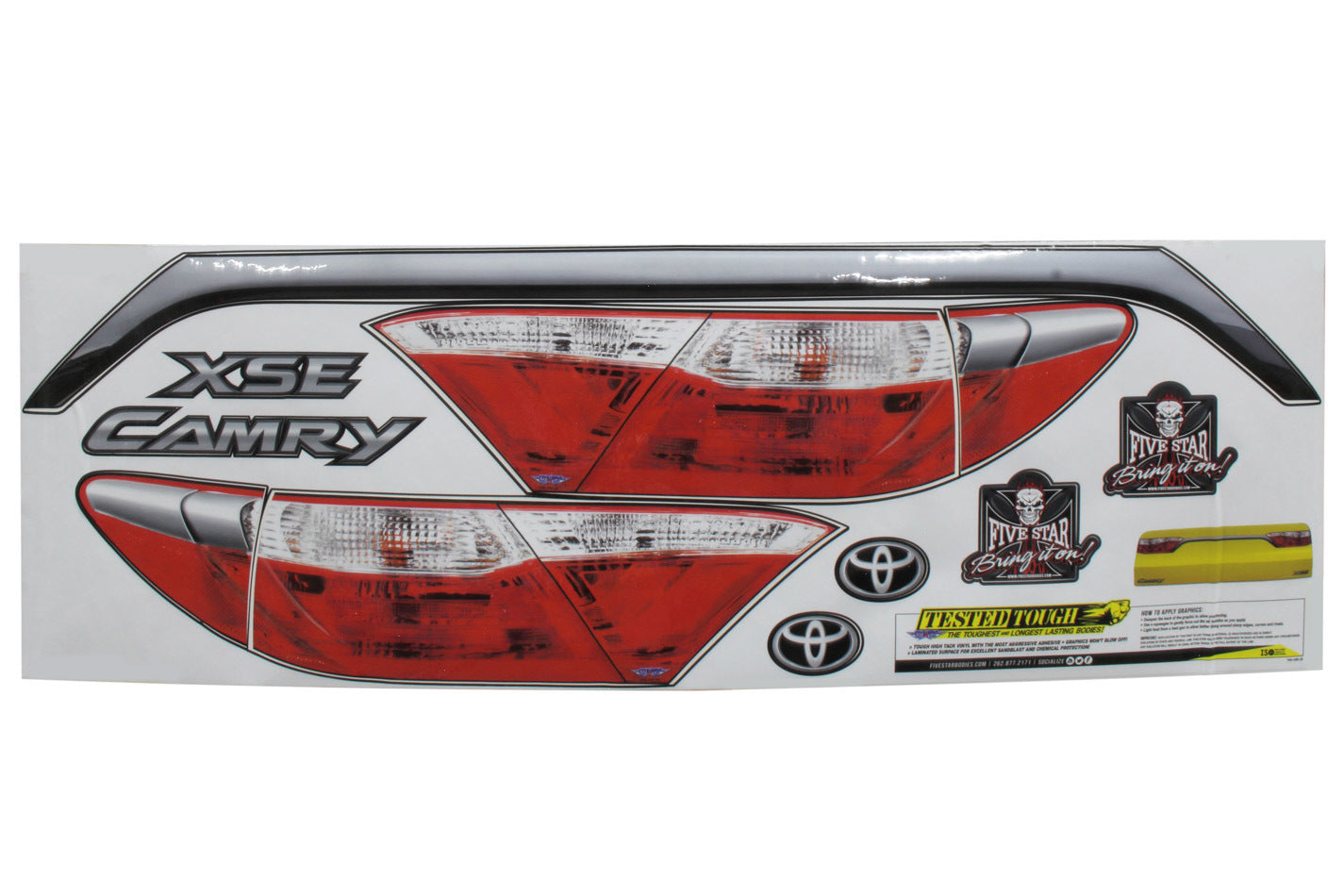 Fivestar Tail Only Graphics Kit Camry MPN FIV740-450-ID For Toyota Camry