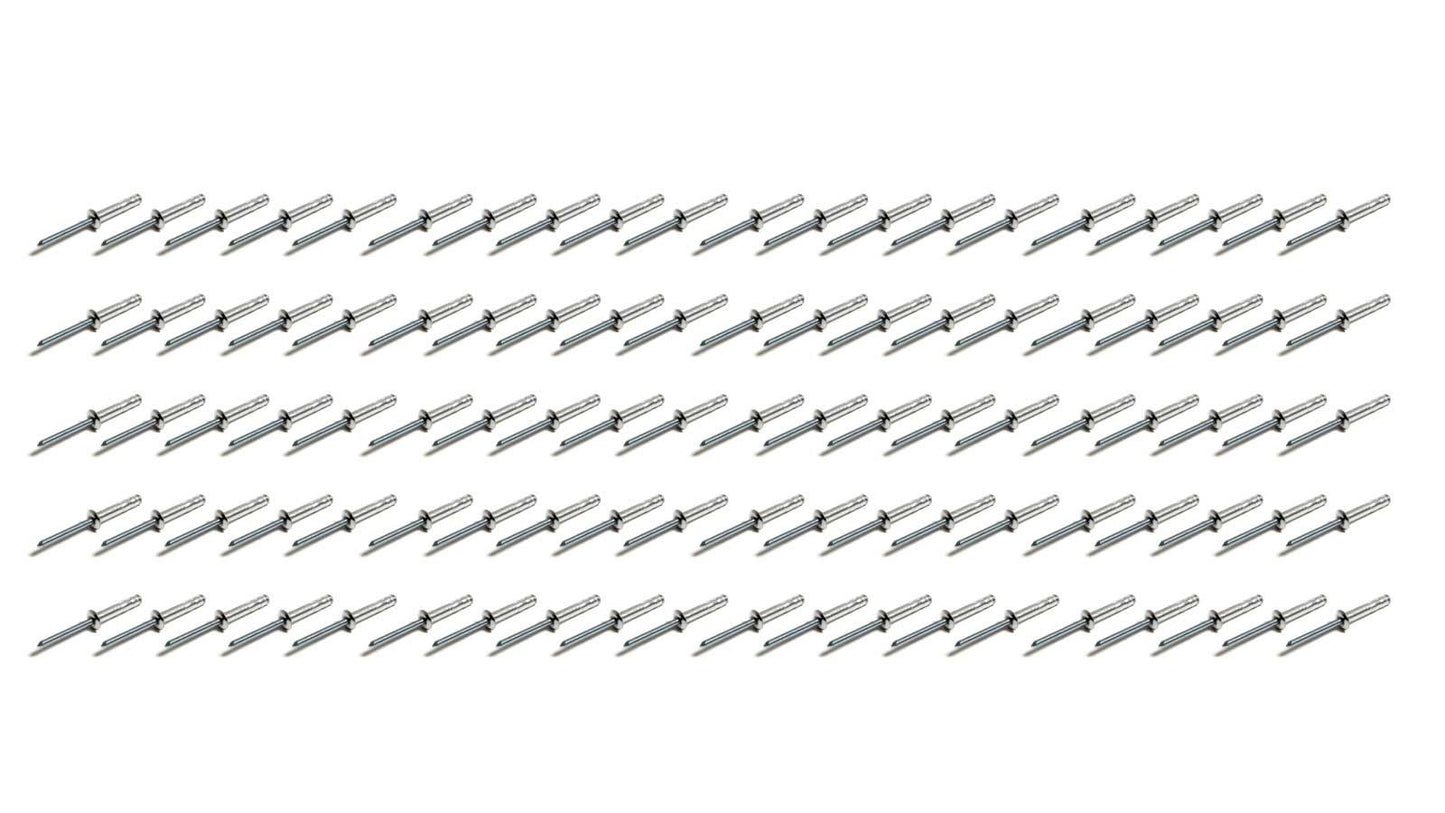 Fivestar Small Head Rivet Silver 100pc 3/16in Long Shank MPN FIV816A-100S