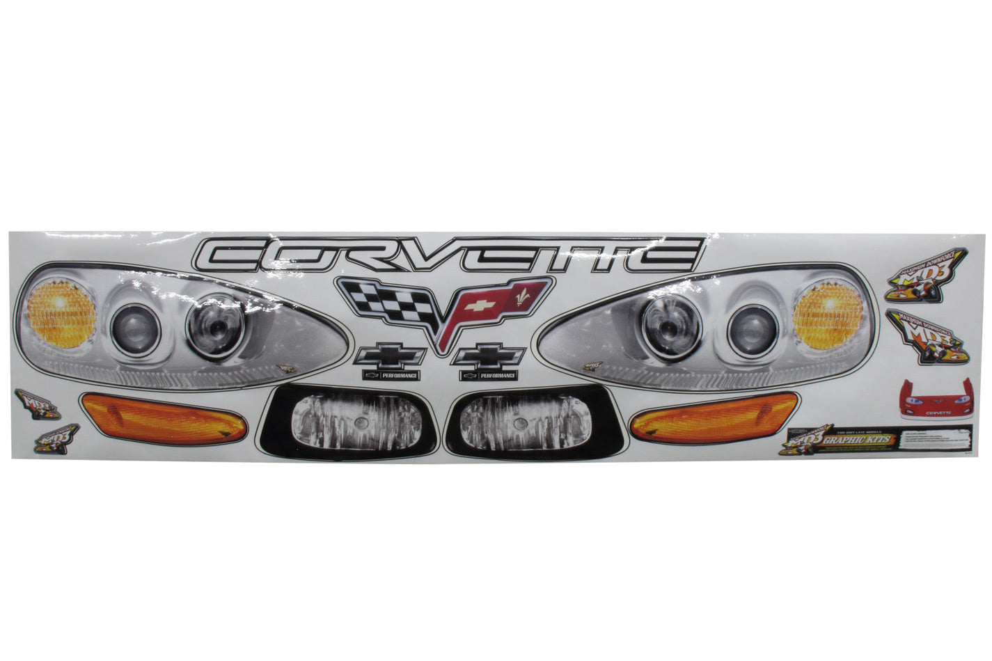 Fivestar Nose Only Graphics MD3 Corvette MPN FIV925-410-ID For Chevy Corvette, Dirt Late Model