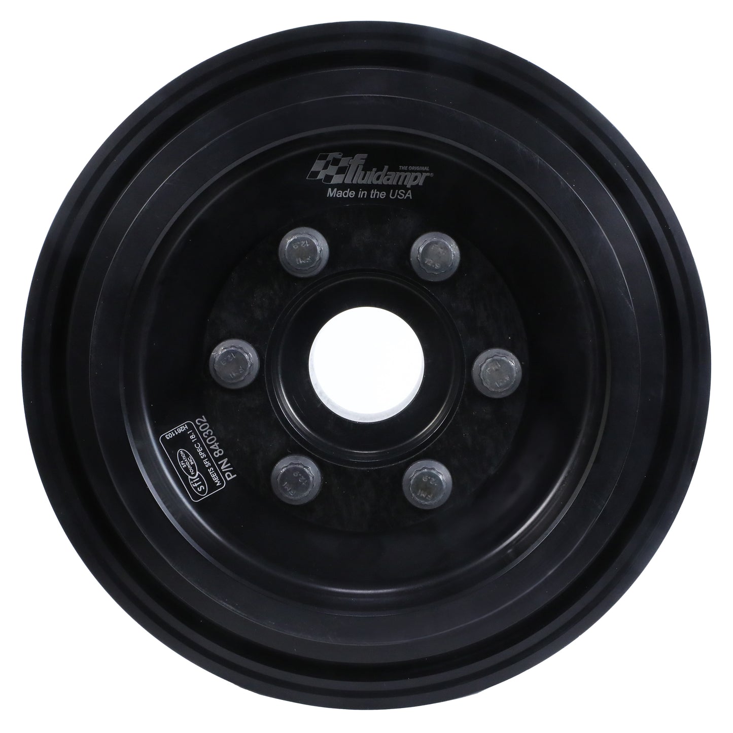 Fluidampr 6.125 Dia Harmonic Dampr Dodge SRT Hellcat 6.2L MPN FLU840302 For Mopar Gen III