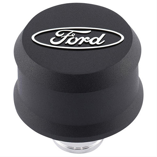 Ford Valve Cover Breather w/ Slant Edge - Alm Black MPN FRD302-435 For Ford