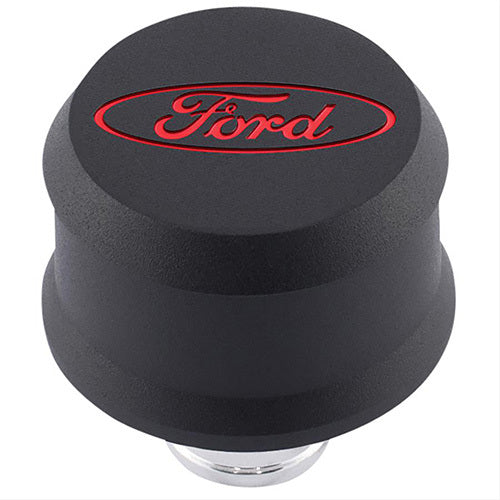 Ford Valve Cover Breather w/ Slant Edge - Alm Black MPN FRD302-440 For Ford