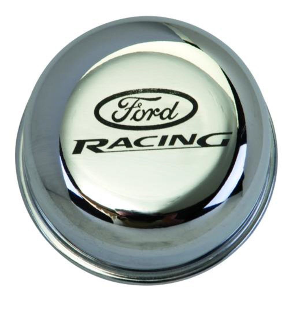 Ford Breather Cap w/Ford Racing Logo - Chrome MPN FRDM6766-FRNVCH For Ford