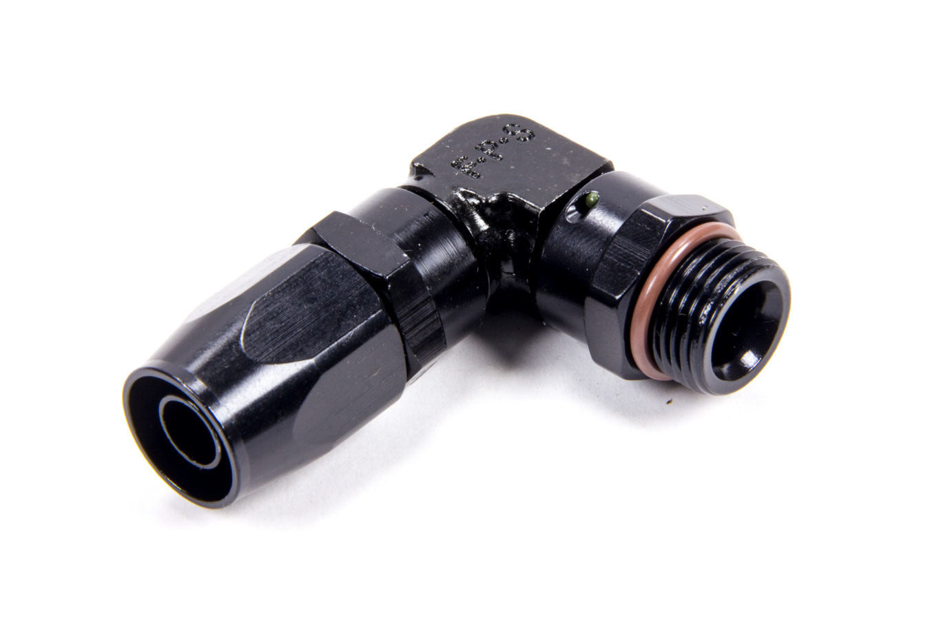 Fragola Hose Fitting #8 90 Deg to 3/4-16 Male ORB Black MPN FRG189008-BL