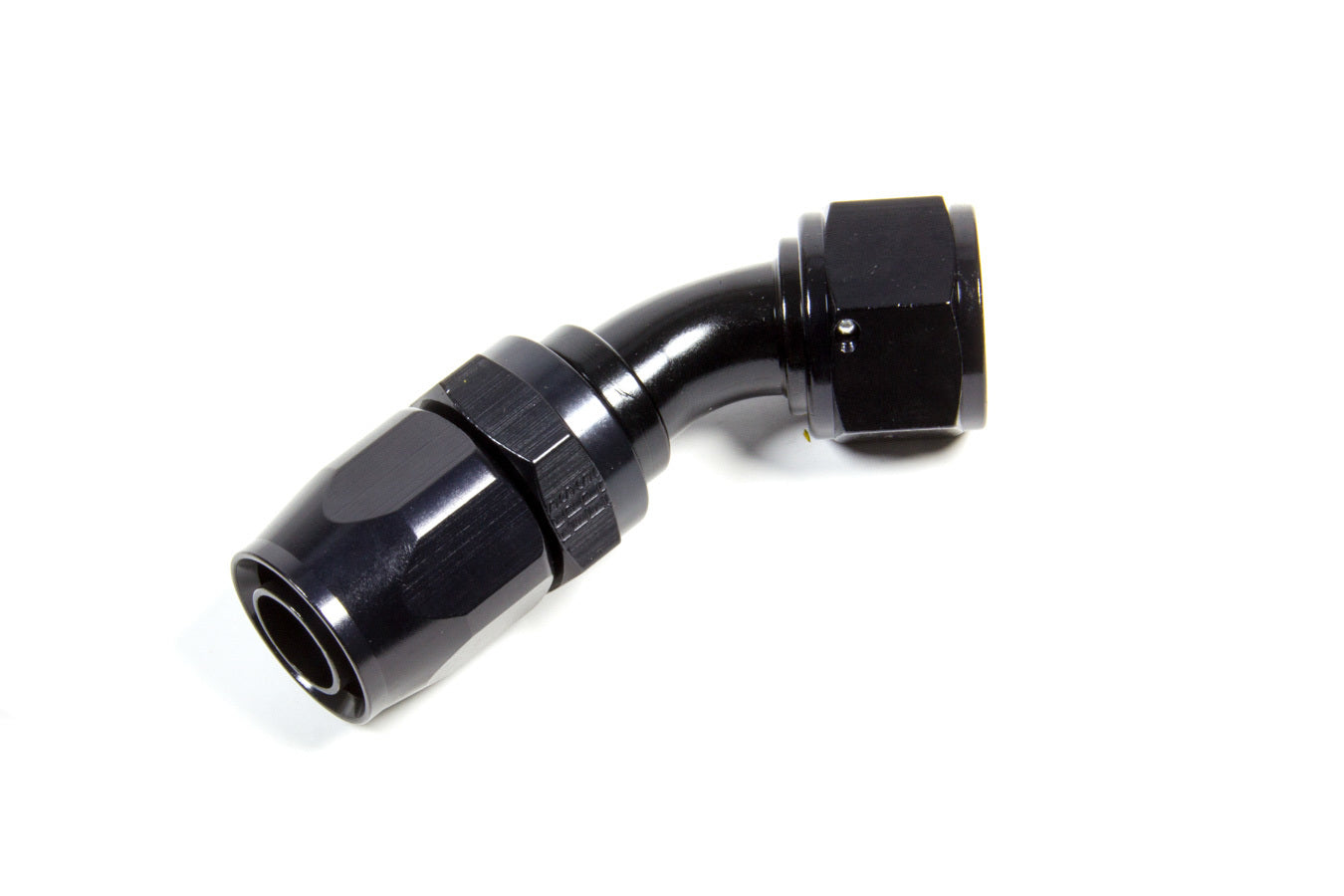 Fragola Hose Fitting #10 45 Deg. to #12 Hose Black MPN FRG224511-BL