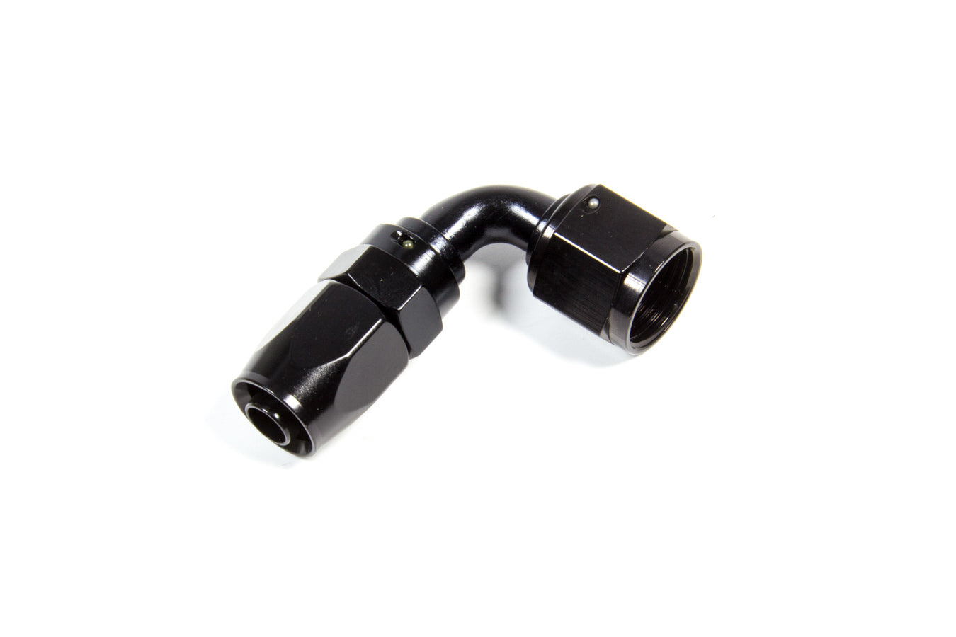 Fragola Hose Fitting #10 90 Deg. to #8 Hose Black MPN FRG229009-BL