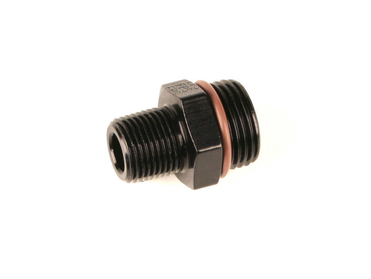 Fragola #10 ORB x 1/2 MPT Adapter Fitting Black 494002-BL