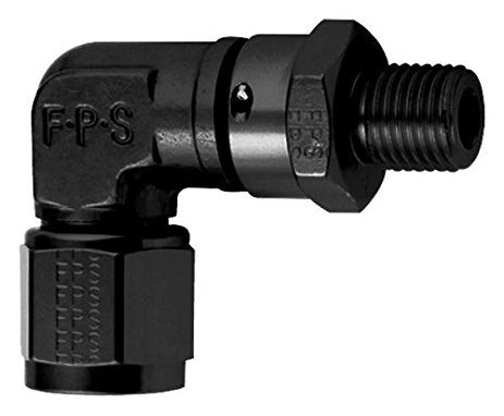 Fragola 6an Female to 6an ORB Male 90-Deg Swivel MPN FRG499006-BL