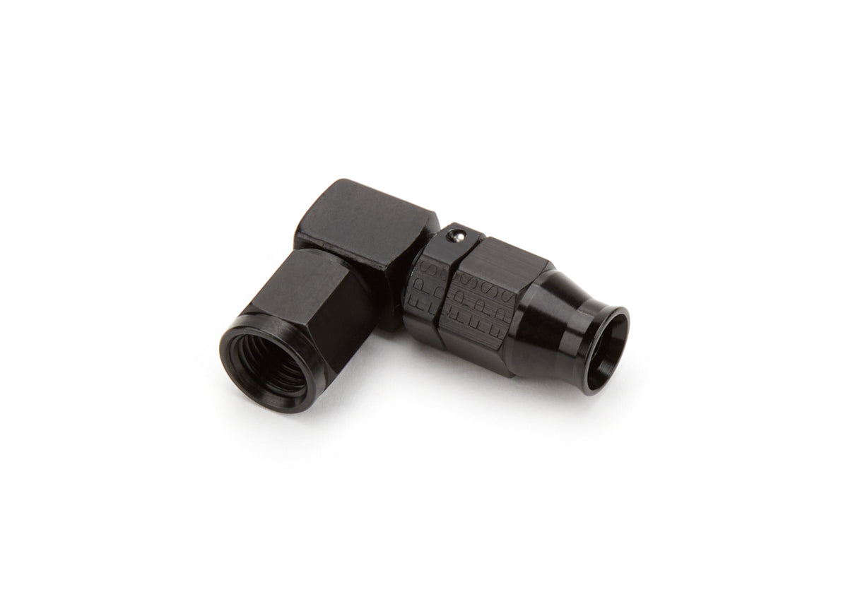 Fragola #4 90 Degr Real Street Forged Hose End - Black MPN FRG689904-BL