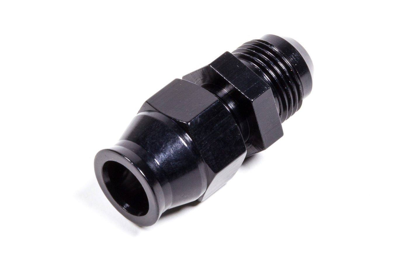 Fragola 8AN Male to 1/2in Tube Adapter Fitting Black 892008-BL