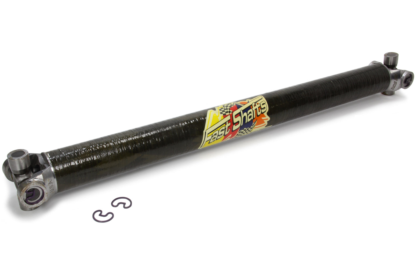 Fast Shafts Driveshaft Carbon Fiber 28.5in Steel Ends 2-1/4 MPN FSH2CF-10X10-285-STL For Universal use