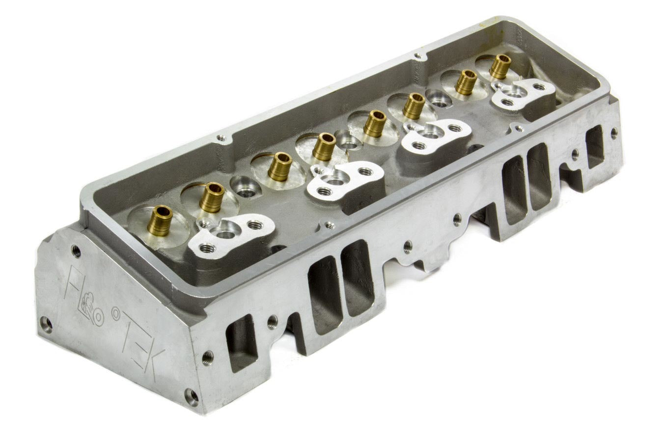 Flo-Tek SBC 180cc Alum Cyl Head 64cc 2.02/1.60 A/P Bare MPN FTC101500 For Chevy