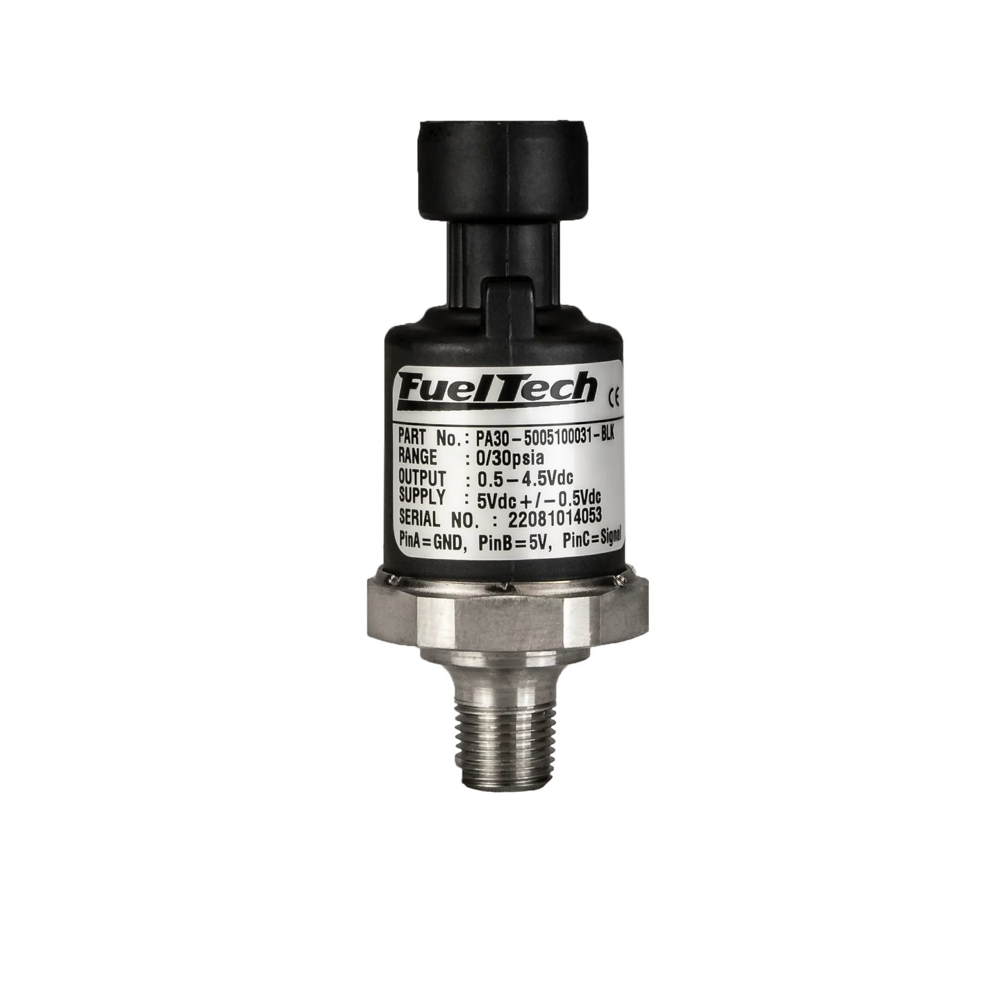 Fueltech Usa Pan Vacuum Sensor (Black Series) MPN FTH5005100031-BLK