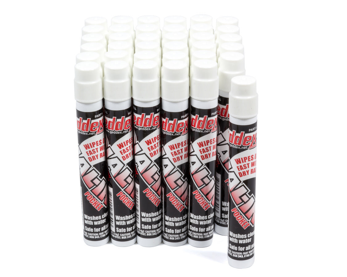 Geddex Dial-In Pocket Window Marker White Cs. 36x.5oz MPN GDX72336