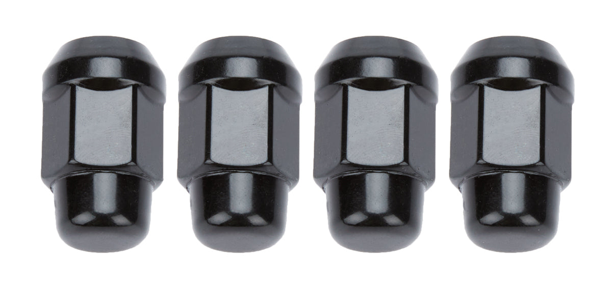 Gorilla 4 Lugnuts Acorn Bulge 1/2 Black 41187BCB
