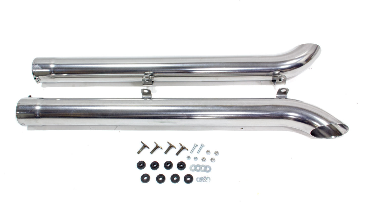 Hooker Coated Side Tubes (Pair) MPN HKR50735-1 For Chevy Corvette, Ram 1963-74