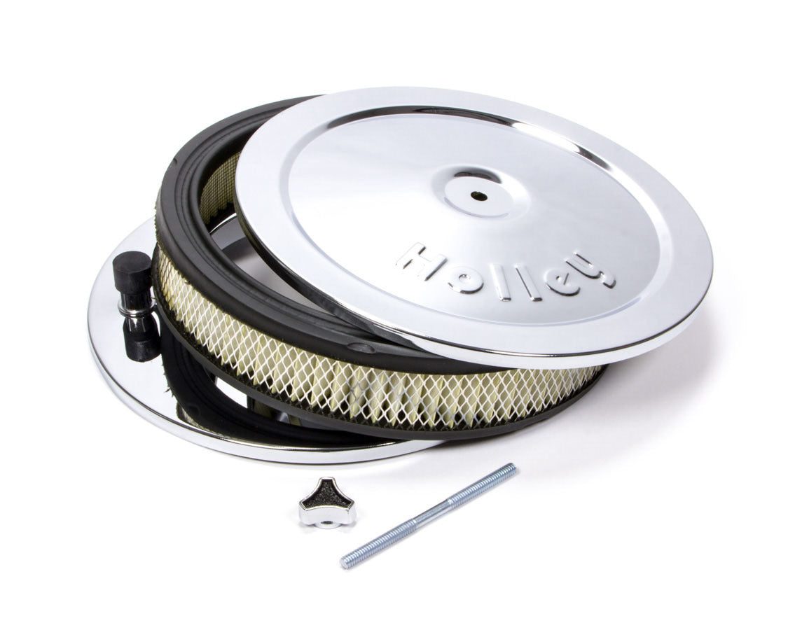 Holley Chrome 10in Air Cleaner Assembly 120-145
