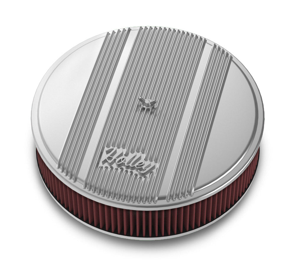 Holley 14x3 Die Cast Finned Alm Air Cleaner Polished MPN HLY120-151