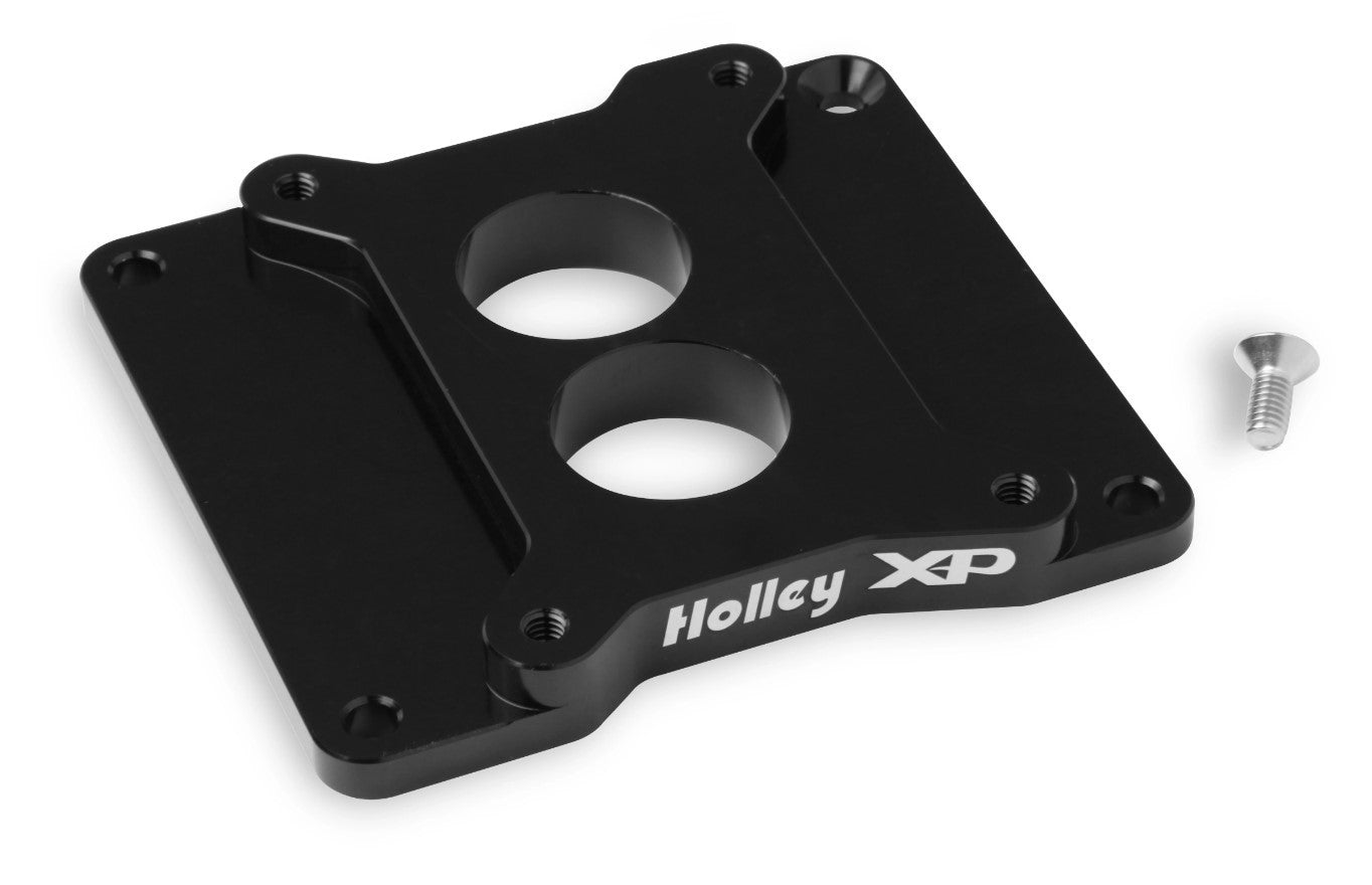 Holley 2BBL XP Carb Adapter - Black MPN HLY17-90