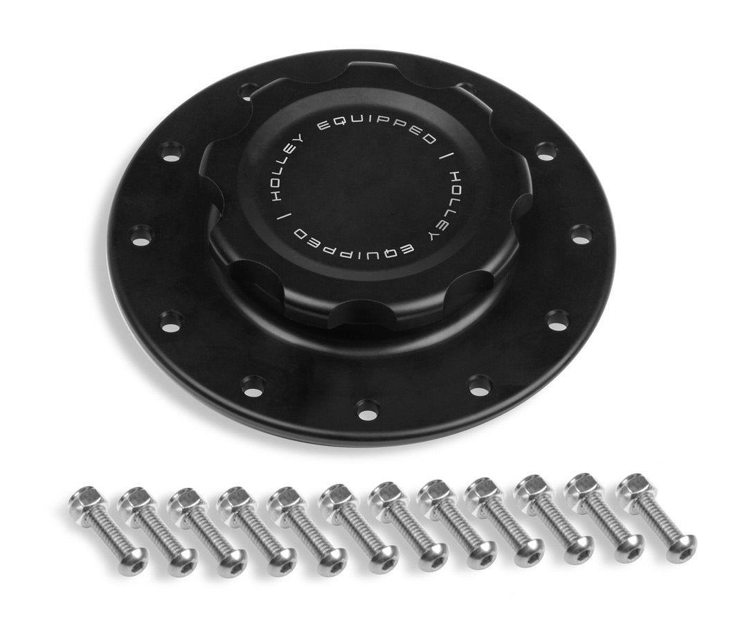 Holley Alm Fuel Cell Cap & Bung w/12 Bolt Flange MPN HLY241-227