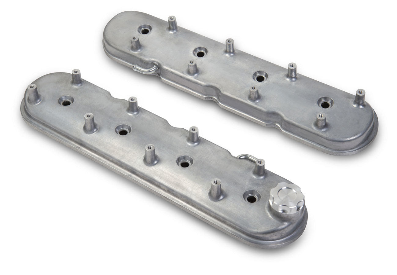 Holley GM LS1 Valve Cover Set Natural Cast Finish MPN HLY241-88 For GM LS-Series