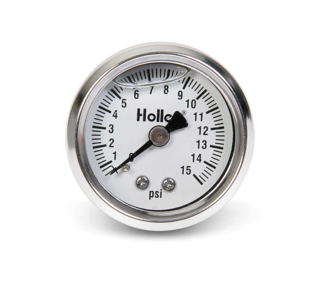 Holley 0-15 Psi Fuel Press Gaug MPN HLY26-504