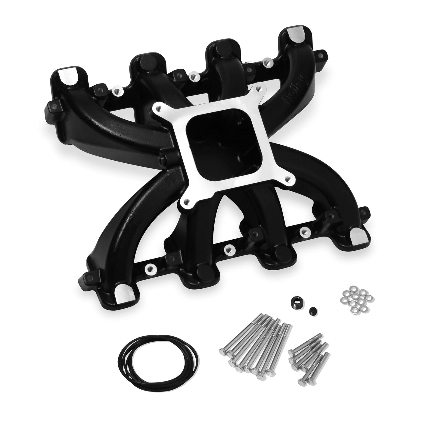 Holley Intake Manifold Single Plane GM LS1/LS2/LS6 MPN HLY300-132BK For GM LS-Series, Ram