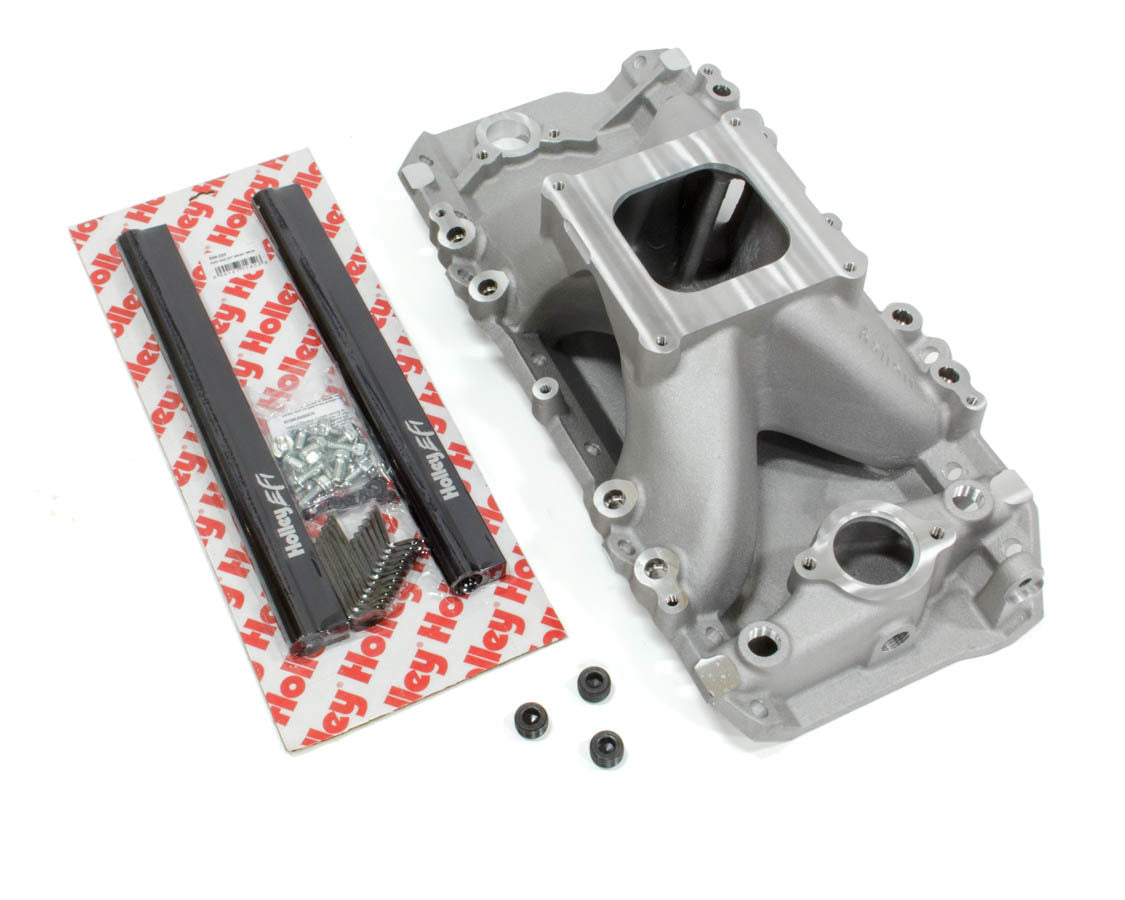 Holley BBC EFI O/P Intake Manifold w/4150 Flange MPN HLY300-561 For Chevy