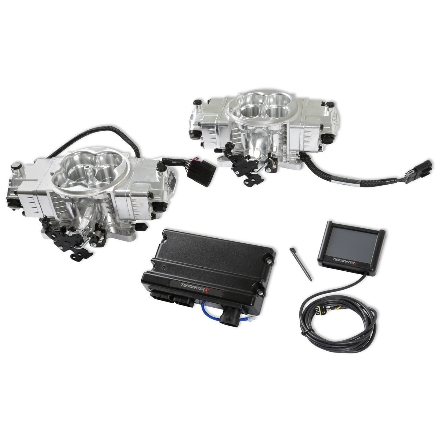 Holley Terminator X Stealth Kit 4150 2X4 - Shiny 550-1074