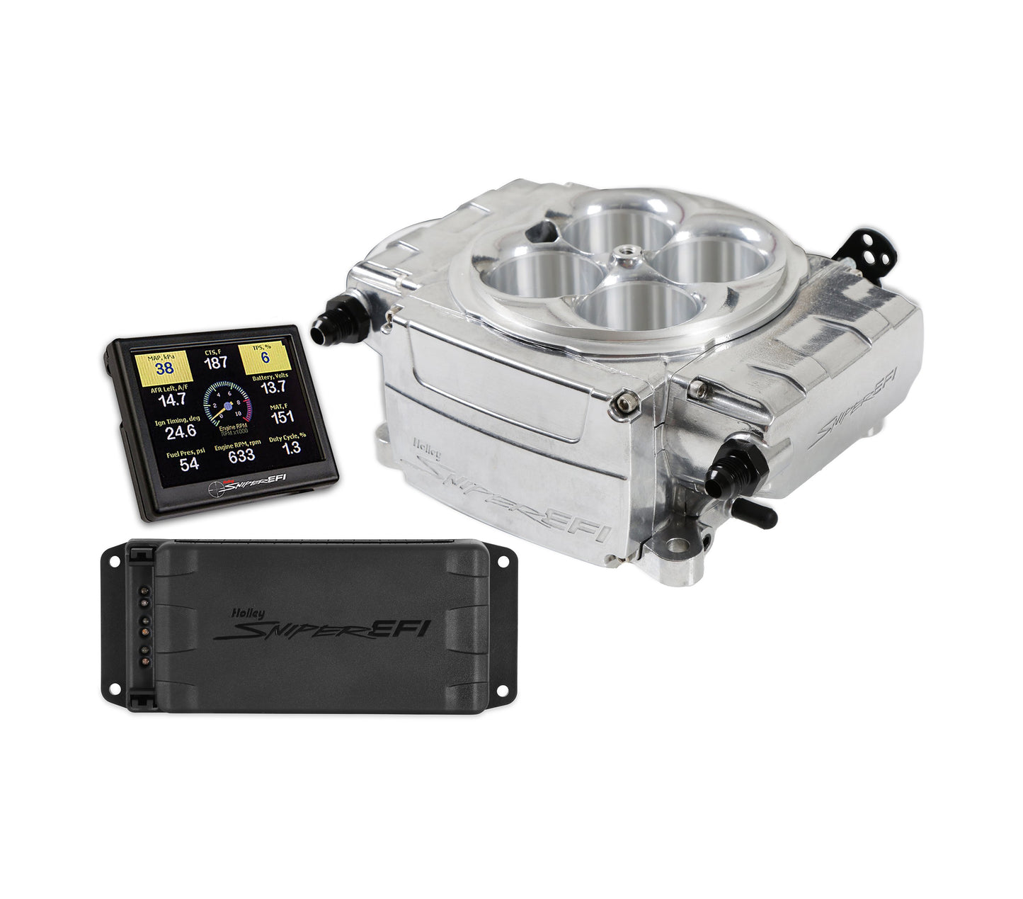 Holley Sniper 2 EFI Kit Polished w/PDM MPN HLY550-510-3PX