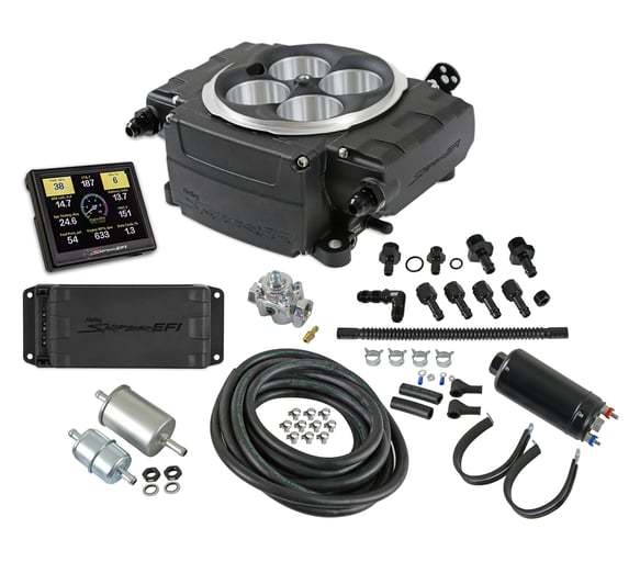 Holley Sniper 2 EFI Master Kit Black w/PDM 550-511-3PK