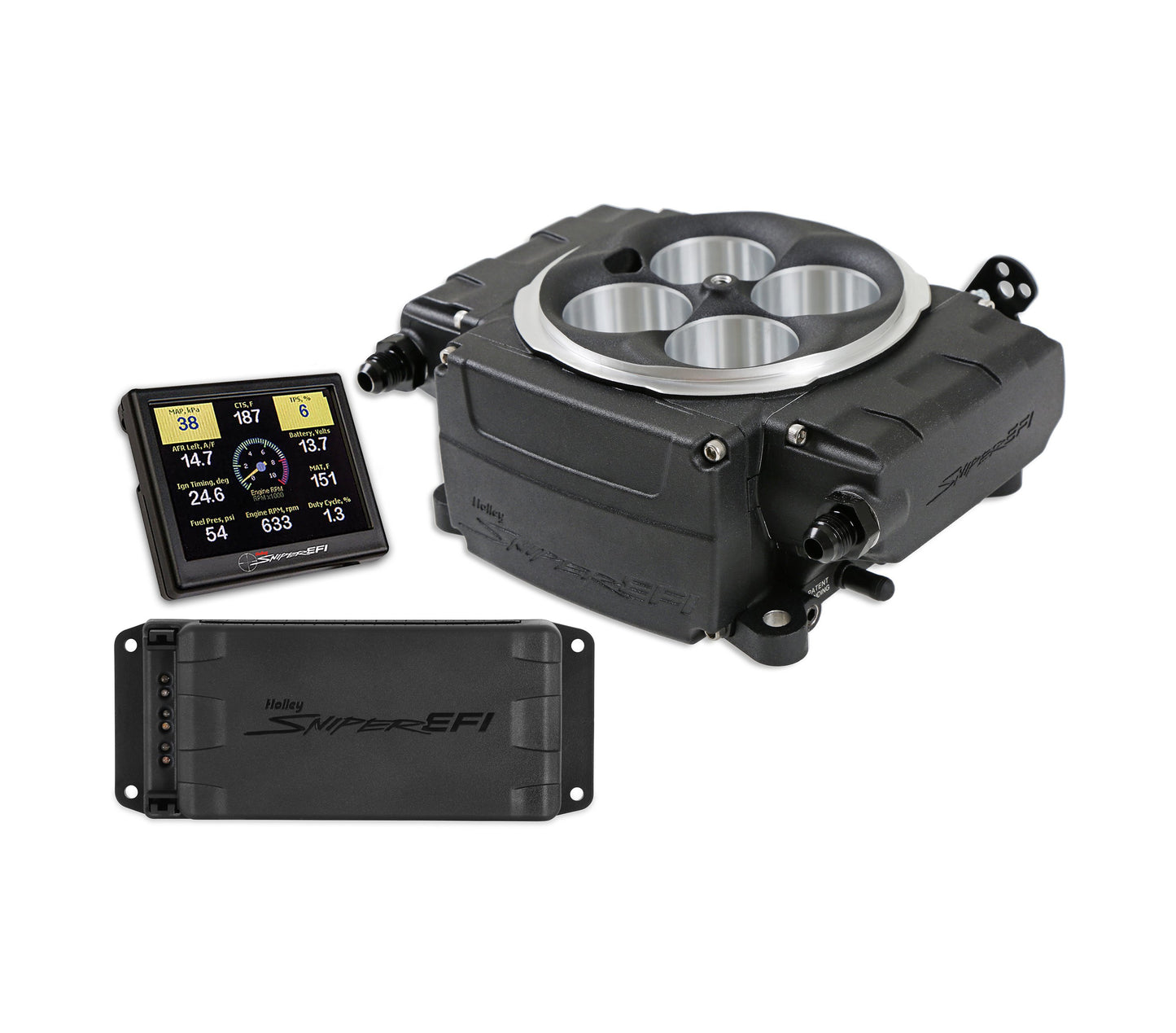 Holley Sniper 2 EFI Kit Black w/PDM MPN HLY550-511-3PX