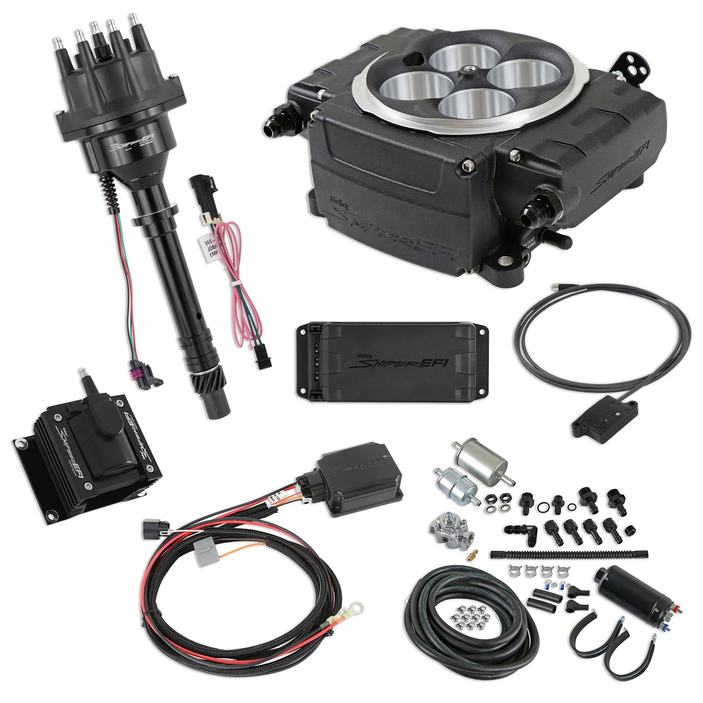 Holley Sniper 2 EFI Bundle Kit SBC BLACK 550-511-BPK-SBC
