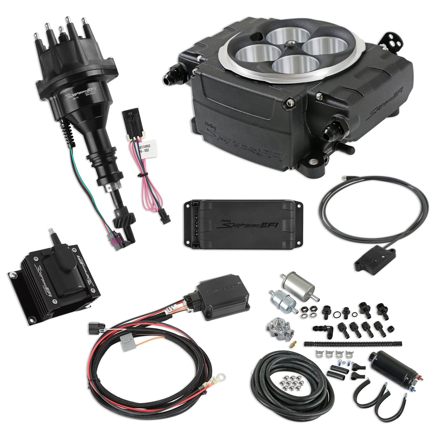 Holley Sniper 2 EFI Bundle Kit SBF BLACK 550-511-BPK-SBF