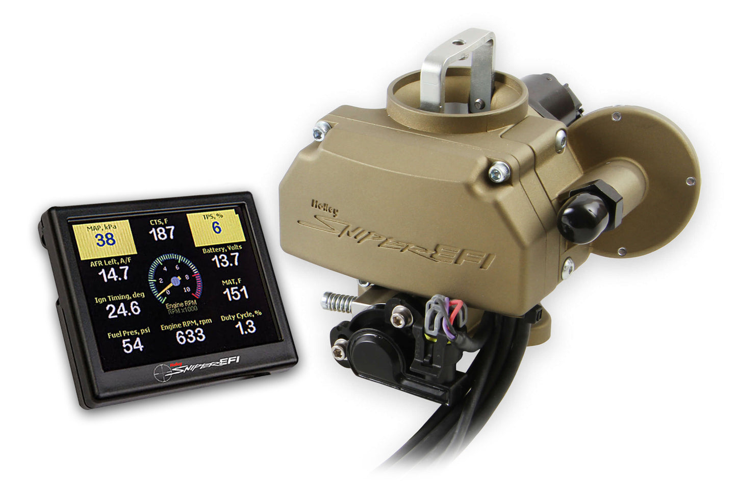 Holley Sniper EFI Autolite 1100 Gold Finish MPN HLY550-552