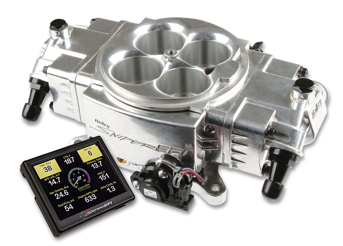 Holley Sniper EFI Stealth 4150 Shiny Finish MPN HLY550-870 Stealth