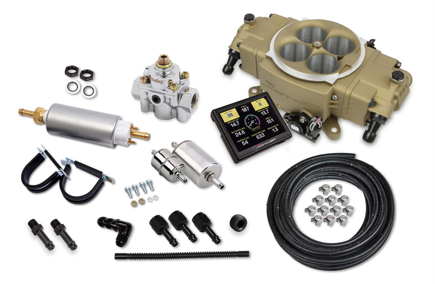Holley Stealth EFI 4150 Master Kit - Gold Finish MPN HLY550-872K Stealth