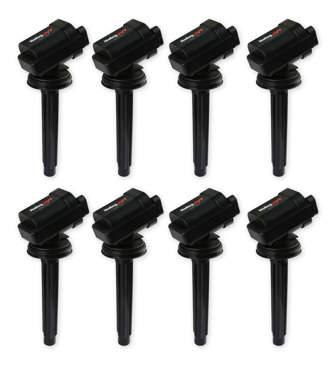 Holley Smart Coil - Ford Coyote 8pk - Black MPN HLY556-161 For Ford Coyote