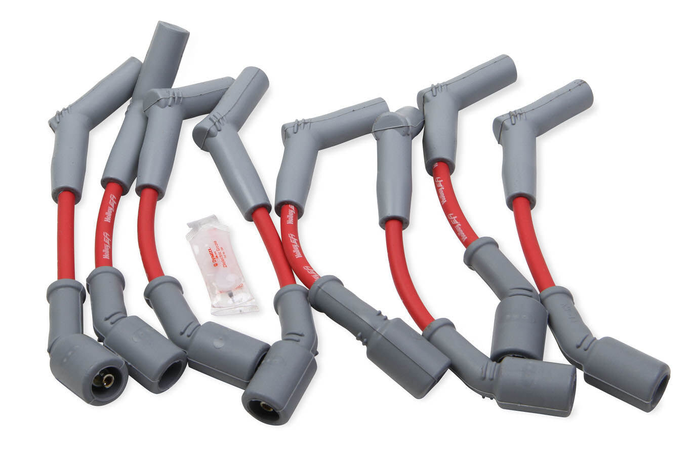 Holley LS 6.2L Spark Plug Wire Set 45-Deg Red MPN HLY561-102 For Chevy, GM Camaro, LS-Series 2010-15