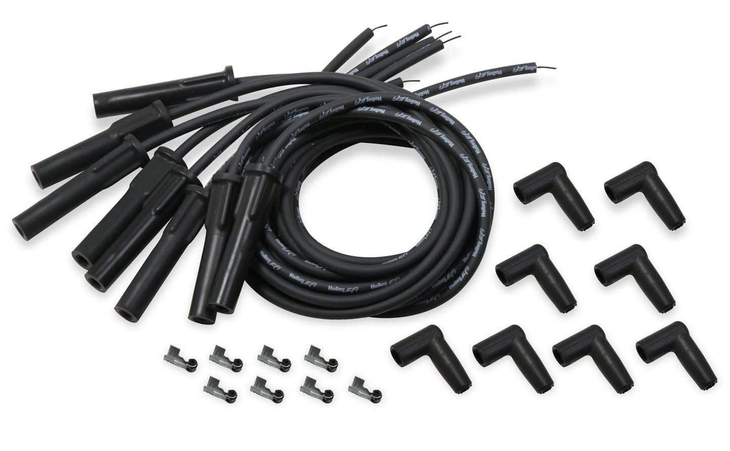 Holley Spark Plug Wire Set Univ GM LS Cut to Fit - Black MPN HLY561-113