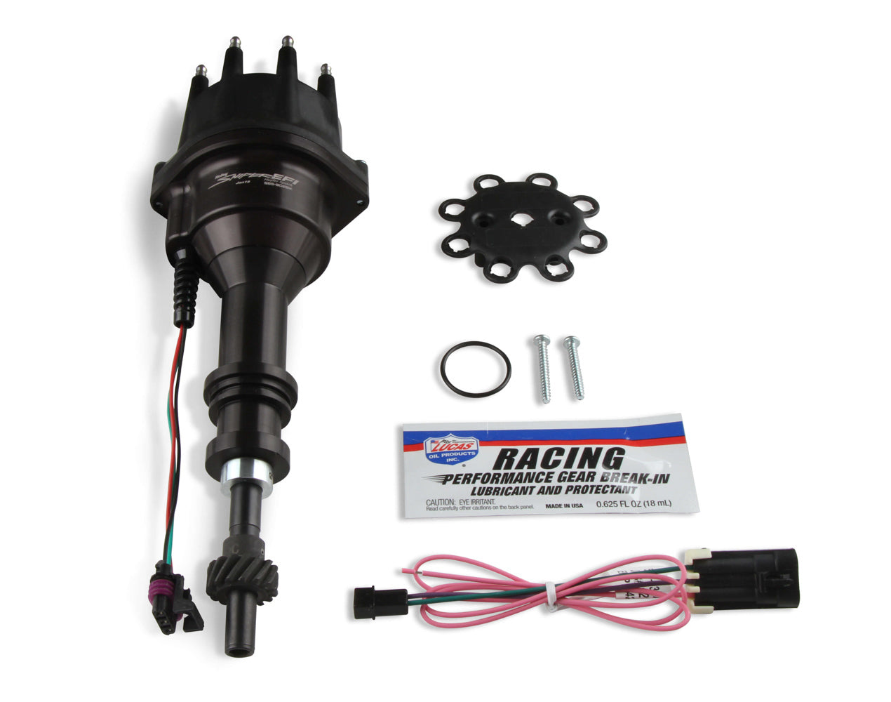 Holley EFI Distributor SBF 351W Black Finish MPN HLY565-302BK For Ford