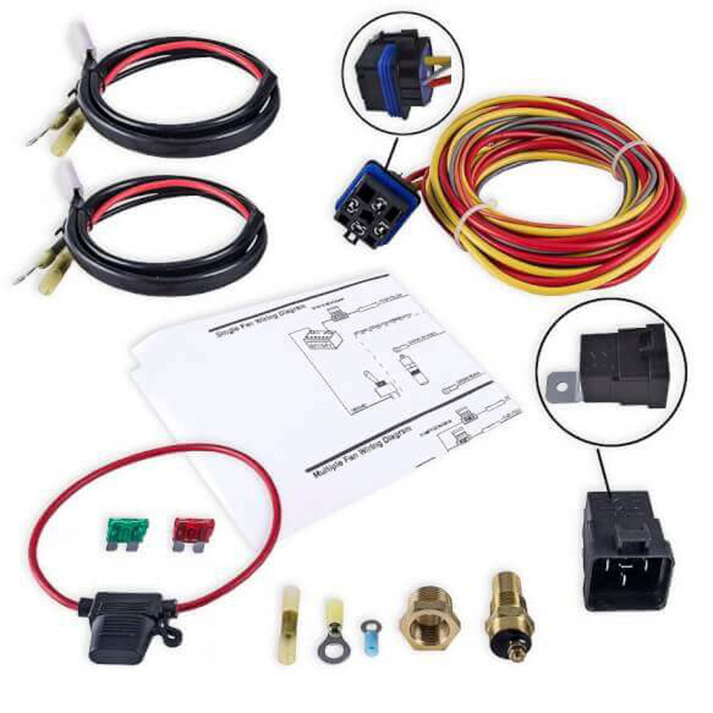 Holley Electric Relay Kit - For Frostbite Fan/Shroud Sys MPN HLYFB403 For Universal use