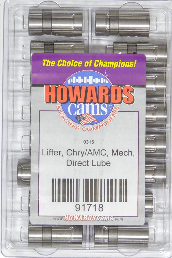 Howards Racing Components Solid Lifters - AMC / Mopar - Direct Lube MPN HRC91718 For AMC, Mopar