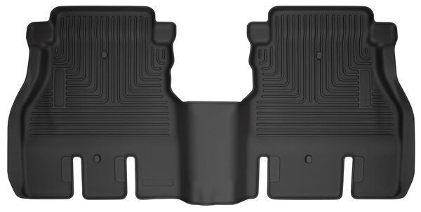 Husky Liners 18- Jeep JL 2nd Seat Fl oor Liner Black Weatherb MPN HSK14041 For Jeep Wrangler JL 2018