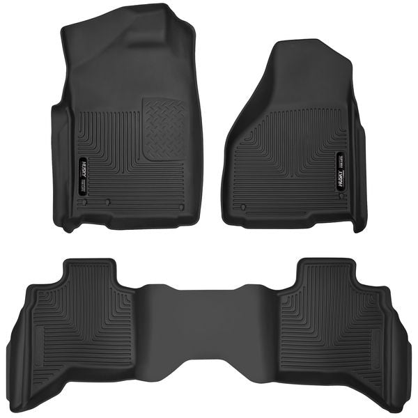 Husky Liners Front & 2nd Seat Floor L iners X-act Contour MPN HSK53628 For Dodge Fullsize Truck RAM 2002-19