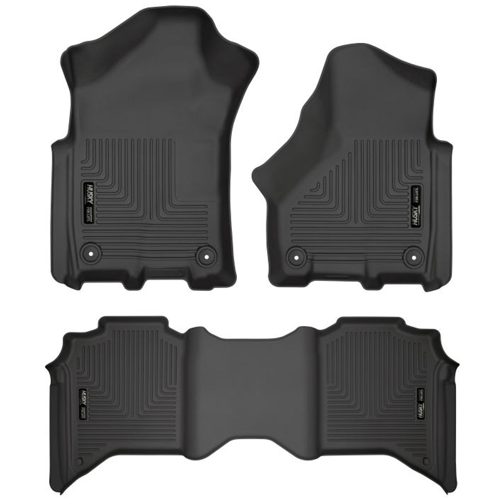 Husky Liners Front & 2nd Seat Floor L iners MPN HSK94111 Fullsize Truck RAM 2019-24